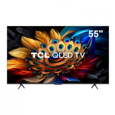 Imagem da oferta Smart TV 55 QLED 4K TCL 55C655 com Processador AIPQ Google TV HDR10+ Wi-Fi Dual Band Bluetooth Integrado Google Ass