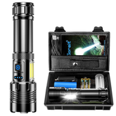 Imagem da oferta Lanterna Led Recarregável 10000 Lúmen Lanterna Tatica Militar Há 7 Modos XHP90.2 Chip lanternas Potente Zoom de Longo