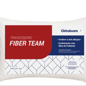 Imagem da oferta Travesseiro em Poliéster Siliconizado Ortobom 45x65cm Fiber Team Branco 1 Peça