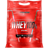 Imagem da oferta Integralmédica - Whey Protein Concentrado Chocolate 100% Pure - 21g de Proteína por Scoop - Fórmula Enriquecida com B