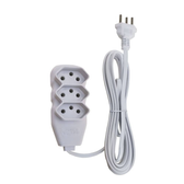 Imagem da oferta Force Line - Extensão Slim 3 Tomadas Tripolar Bivolt 3 Metros Branco