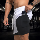 Imagem da oferta Bermuda Dupla Masculina Compreensão 2 Em 1 Short Esporte