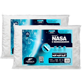 Imagem da oferta Kit 2 peças Travesseiro Nasa Up 3 para fronhas 50x70 cm Fibrasca