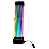 Imagem da oferta Cabo Fonte Sleeved Placa mãe 24p Rise Mode Aura Full Black ARGB - RM-SL-RGB
