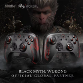 Imagem da oferta 8bitdo gamepads pc mito preto wukong final 2c controlador de jogos sem fio ou com fio windows 10 11 steam raspberry pi a