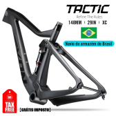 Imagem da oferta LEXON-Quadro De Bicicleta De Montanha XC Trial Cross Country Carbono MTB Frameset Suspensão Total 29 Boost ROCKSHOX DNM