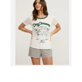 Imagem da oferta Pijama Curto em Viscolycra com Estampa Dog Dreams