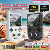 Imagem da oferta ANBERNIC RG 406V Retro Video Console de jogos portátil 4 "IPS Tela multi-toque Android13 RG406V Iluminação RGB Atuali