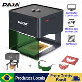 Imagem da oferta Daja dj6 mini gravador a laser portátil diy máquina bluetooth pintado cão tag papel couro de madeira plástico logoti