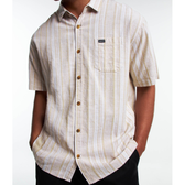 Imagem da oferta Camisa Relaxed com Textura de Tela e Listras Verticais de Cânhamo