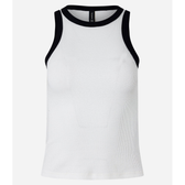 Imagem da oferta Blusa Regata em Ribana com Cava Contrastante