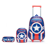 Imagem da oferta Kit Mochila Escolar Infantil Lancheira Térmica Estojo Menino