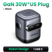 Imagem da oferta (AppMoedas) Carregador Ugreen 30w GaN Design Robô - iPhone Tablet Mac Notebook