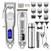 Imagem da oferta Kit Maquina Corte Profissional Cabelo Barba Sem Fio 23pçs