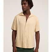 Imagem da oferta Camisa Comfort em Viscose com Textura Jacquard Quadriculada