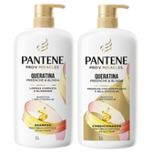 Imagem da oferta Kit Shampoo e Condicionador Pantene Pro-V Miracles Queratina 1 Litro