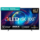 Imagem da oferta Smart TV 100" Hisense Ultra HD 4K QLED Google TV com HDR10+ Dolby Atmos Modo Esporte Modo Jogo e Compatível com Alexa 1