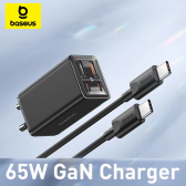 Imagem da oferta Carregador Baseus 65W USB C GaN QC PPS PD