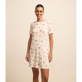 Imagem da oferta Camisola Curta em Viscose e Estampa Fotos e Câmeras