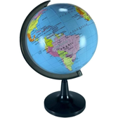 Imagem da oferta Globo Terrestre Giratorio Mesa Mapa Mundi Político Escolar 16cm Eixo com Medidor Premium