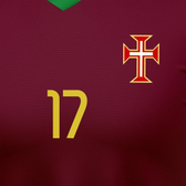 Imagem da oferta Camisa Seleção Portugal 2006 Algodão Bordada Retrô Masculina - Grená