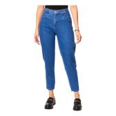 Imagem da oferta Calça Jeans Feminina Mom Cintura Alta Sawary