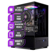 Imagem da oferta PC Gamer Mancer Ryzen 3 3200G Radeon vega 8 16GB DDR4 SSD 480GB Fonte 400W 80 Plus