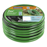 Imagem da oferta Mangueira Flex Para Jardinagem Em Pvc 4 Camadas Com 20 Metros Verde Com Faixa Preta Tramontina