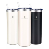 Imagem da oferta Copo Térmico inox vácuo 566ml com tampa e canudo