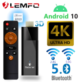 Imagem da oferta Smart TV Stick Q6 LEMFO Mini Android 10 Allwinner H313 Quad Core Cortex A53 2GB 16GB BT5.2 H
