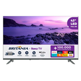 Imagem da oferta Smart TV Britânia 43" BTV43VA4REGB Full HD LED Dolby Audio Roku TV