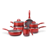 Imagem da oferta Jogo de Panelas Brinox Antiaderente Ceramic Life 7 Peças Smart Plus Vermelho