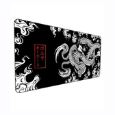 Imagem da oferta Mouse Pad Gamer Speed Criarte Dragão Chinês Japonês Desk Pad Profissional Premium Com Borda Costurada 60x30