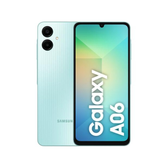 Imagem da oferta Smartphone Samsung Galaxy A06 128GB 4GB RAM Verde Claro 6,7" Câm Dupla + Selfie 8MP