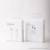 Imagem da oferta Carregador Completo Original UsbC 20W Turbo Compativel com I phone/11/12/13/14Promaxipad com garantia