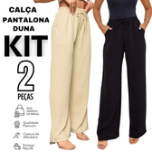 Imagem da oferta Dê uma olhada em Kit 2 Calça Feminina Pantalona Duna Com Bolso Cintura Alta PROMOÇÃO por R$59,90 Compre na Shopee a
