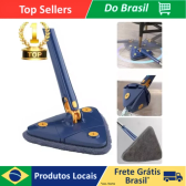 Imagem da oferta Mop Limpeza Triangulo Ajustável Giratório 360° Esfregão