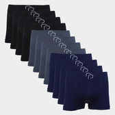 Imagem da oferta Kit Cuecas Boxer RP Basic Com 12 Peças