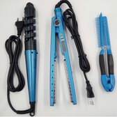 Imagem da oferta kit Chapinha Profissional Prancha Titânio 110V/220V barato