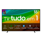 Imagem da oferta Smart TV 55" QLED 4K Samsung 55Q60D Tecnologia de Pontos Quânticos Design AirSlim Gaming Hub AI Energy Mode Som em Movi