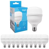 Imagem da oferta Kit 10 Lâmpadas* Super Bulbo Alta Potência Led 30w 6500k - Elgin
