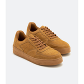 Imagem da oferta Tênis Street Cano Baixo com Recortes e Cadarço Marrom