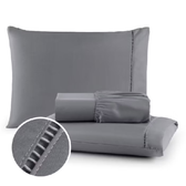 Imagem da oferta Jogo de Lençol 400 Fios Micropercal Com Fronha em Ponto Palito