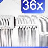 Imagem da oferta Conjunto Jogo de Talheres 3618 peças Aço InoxFacas Garfos e Colheres de Mesa Casa Para Restaurante