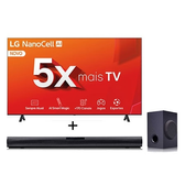 Imagem da oferta Combo LG Smart TV NanoCell NANO80 4K de 55 polegadas 55NANO80 + Soundbar SQC1 160W RMS - 55NANO80T.SQC1
