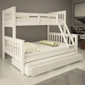 Imagem da oferta Treliche Com Gavetas Cama Casal Solteiro De Madeira Flex Exclusivo Totalità Branco