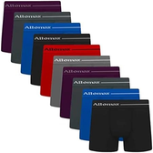 Imagem da oferta Kit 10 Cuecas Boxer Altomax Microfibra Box Sortida