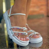 Imagem da oferta Birken Sandalia Conforto Feminina Modelo Lorena Strass Brilhante
