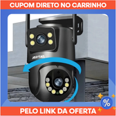 Imagem da oferta Câmera De Segurança a Prova de água Lente Dupla APP Icsee IP66 Camera IP WiFi 360