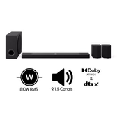 Imagem da oferta LG Home Theater Soundbar S95TR com alto-falantes traseiros e som surround com configuração de canais 9.1.5 | LG BR